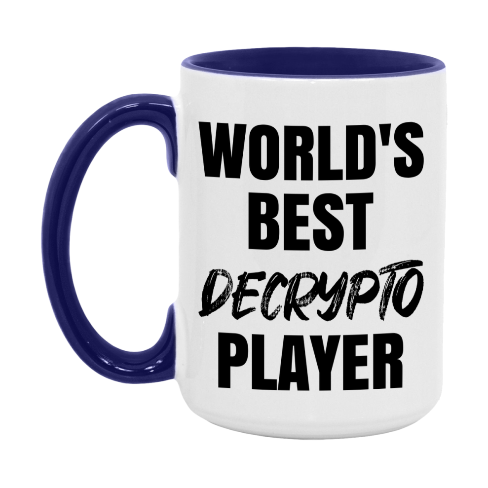 World's Best Decrypto Player Mug, Funny Game Board Gift, 11Oz Or 15Oz White Ceramic Mug