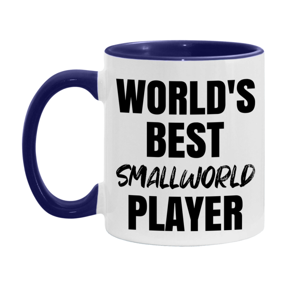 World's Best Smallworld Player Mug, Funny Game Board Gift, 11Oz Or 15Oz White Ceramic Mug