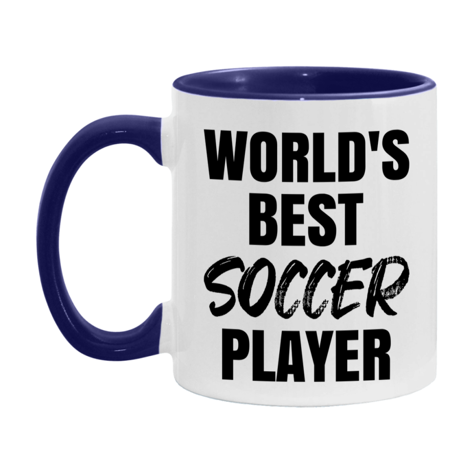 World's Best Soccer Player Mug, Double-Sided 11Oz Or 15Oz Coffee Cup