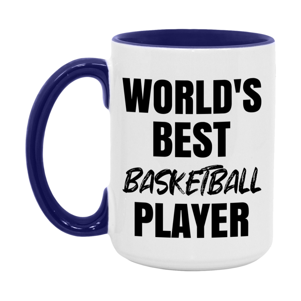 World's Best Basketball Player Mug, Double-Sided 11Oz Or 15Oz Coffee Cup