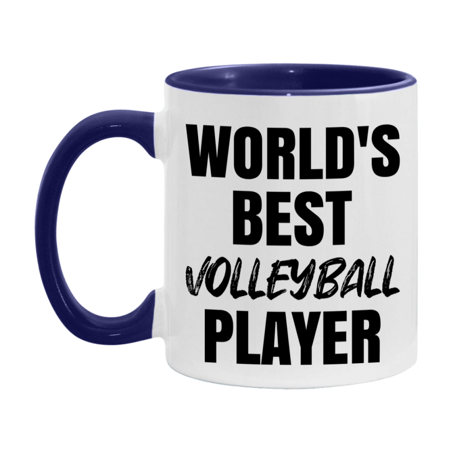 World's Best Volleyball Player Mug, Double-Sided 11Oz Or 15Oz Coffee Cup