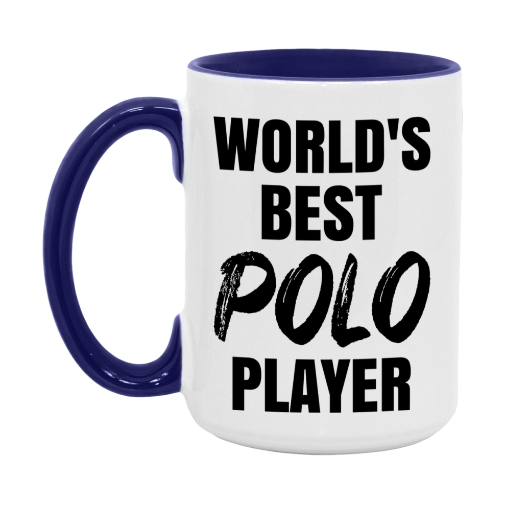 World's Best Polo Player Mug, Double-Sided 11Oz Or 15Oz Coffee Cup