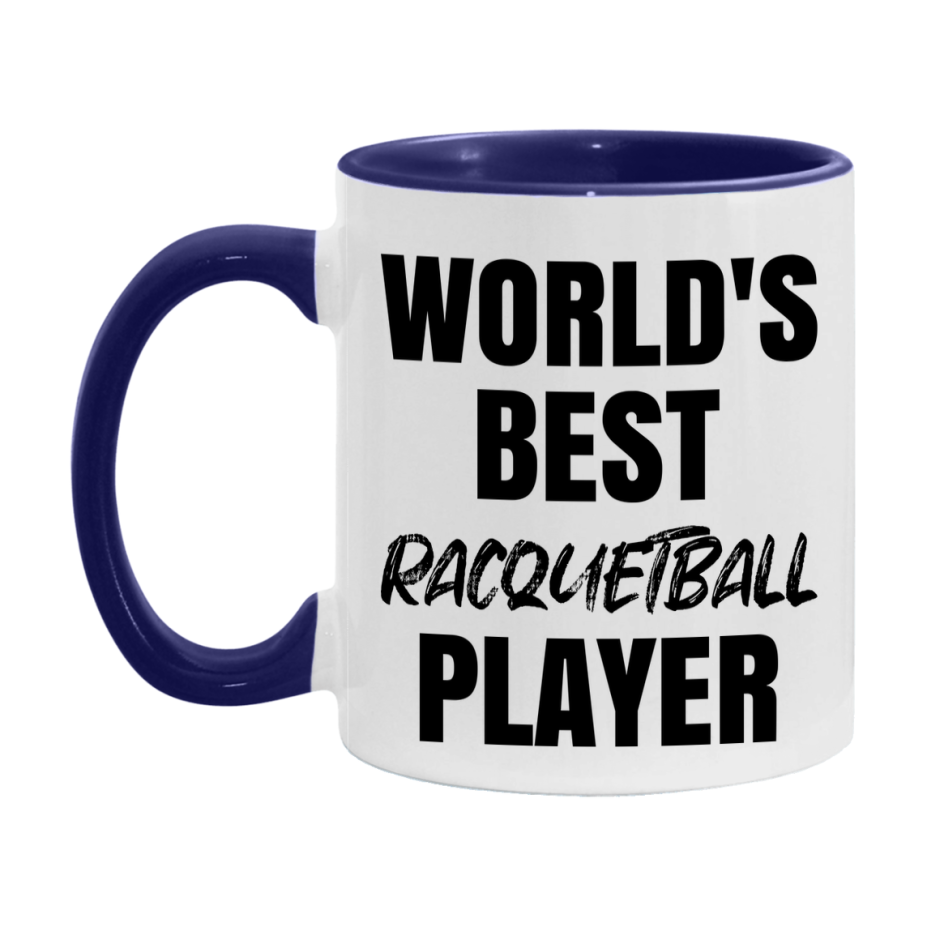 World's Best Racquetball Player Mug, Double-Sided 11Oz Or 15Oz Coffee Cup