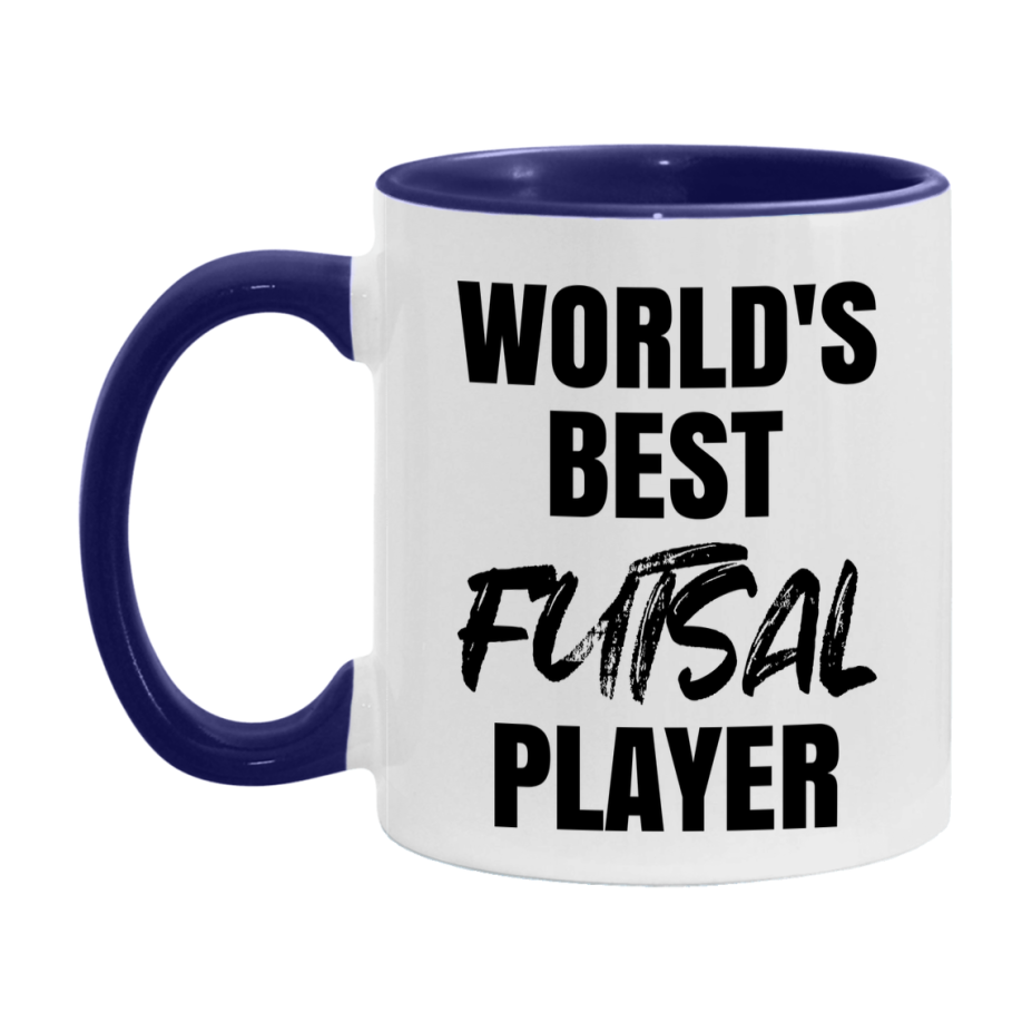 World's Best Futsal Player Mug, Double-Sided 11Oz Or 15Oz Coffee Cup