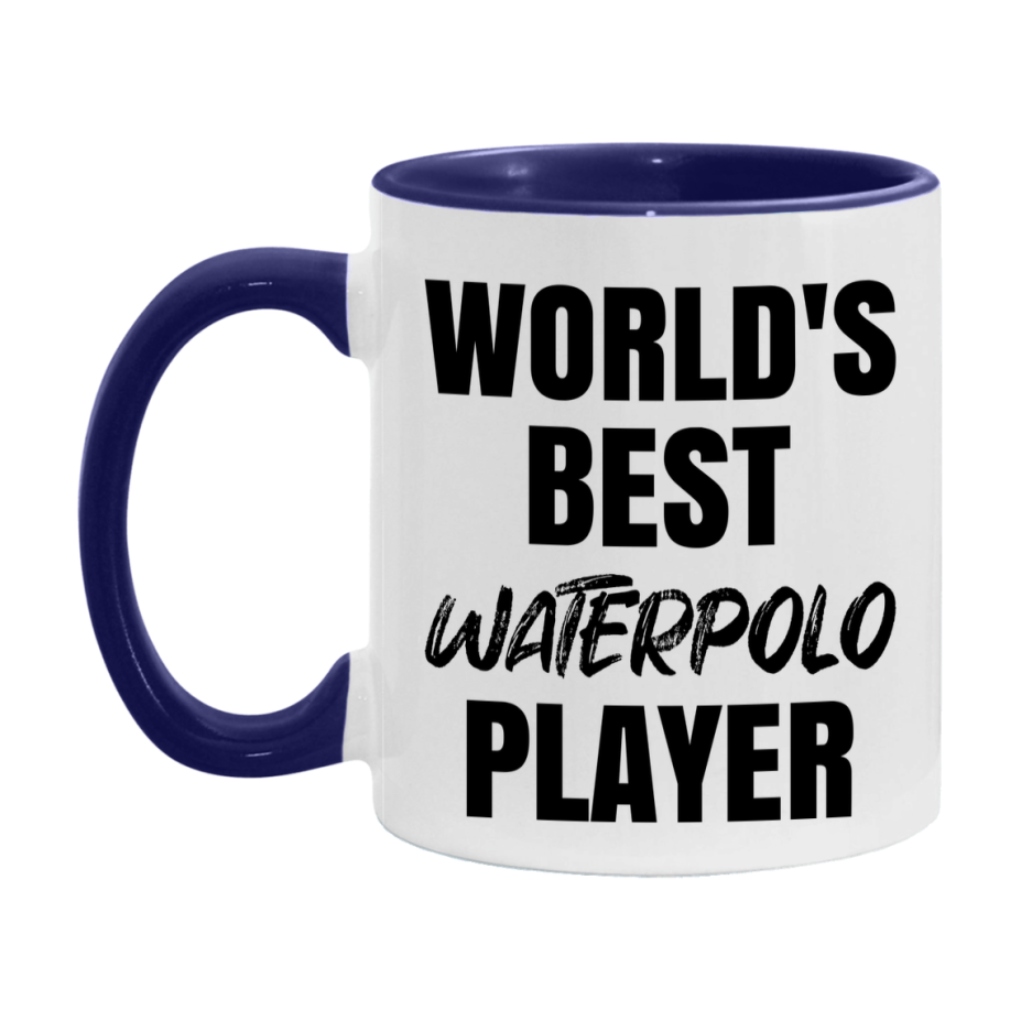 World's Best Waterpolo Player Mug, Double-Sided 11Oz Or 15Oz Coffee Cup