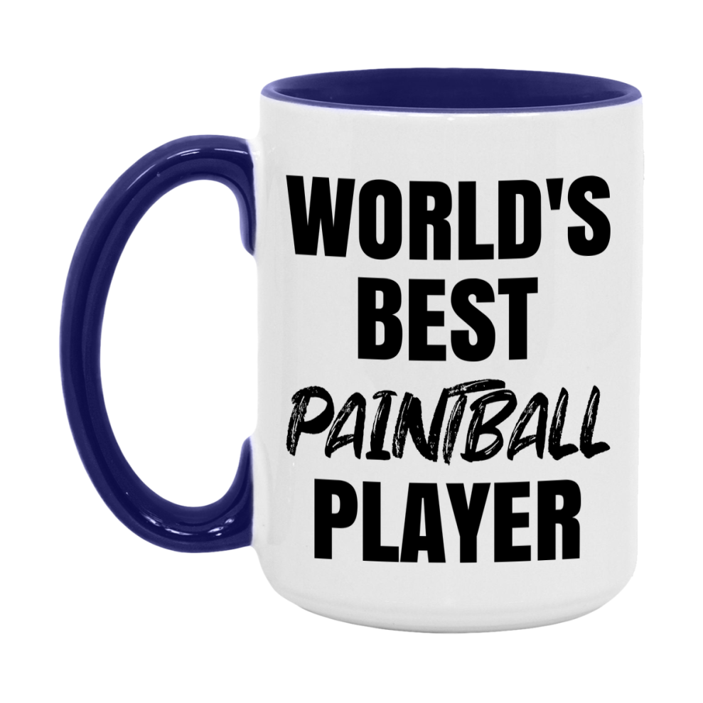 World's Best Paintball Player Mug, Double-Sided 11Oz Or 15Oz Coffee Cup