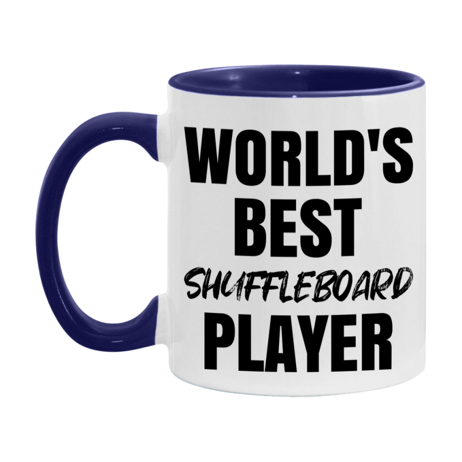 World's Best Shuffleboard Player Mug, Double-Sided 11Oz Or 15Oz Coffee Cup