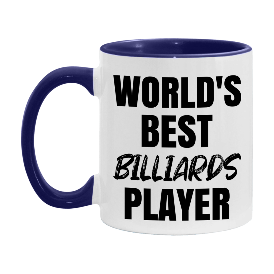 World's Best Billiards Player Mug, Double-Sided 11Oz Or 15Oz Coffee Cup