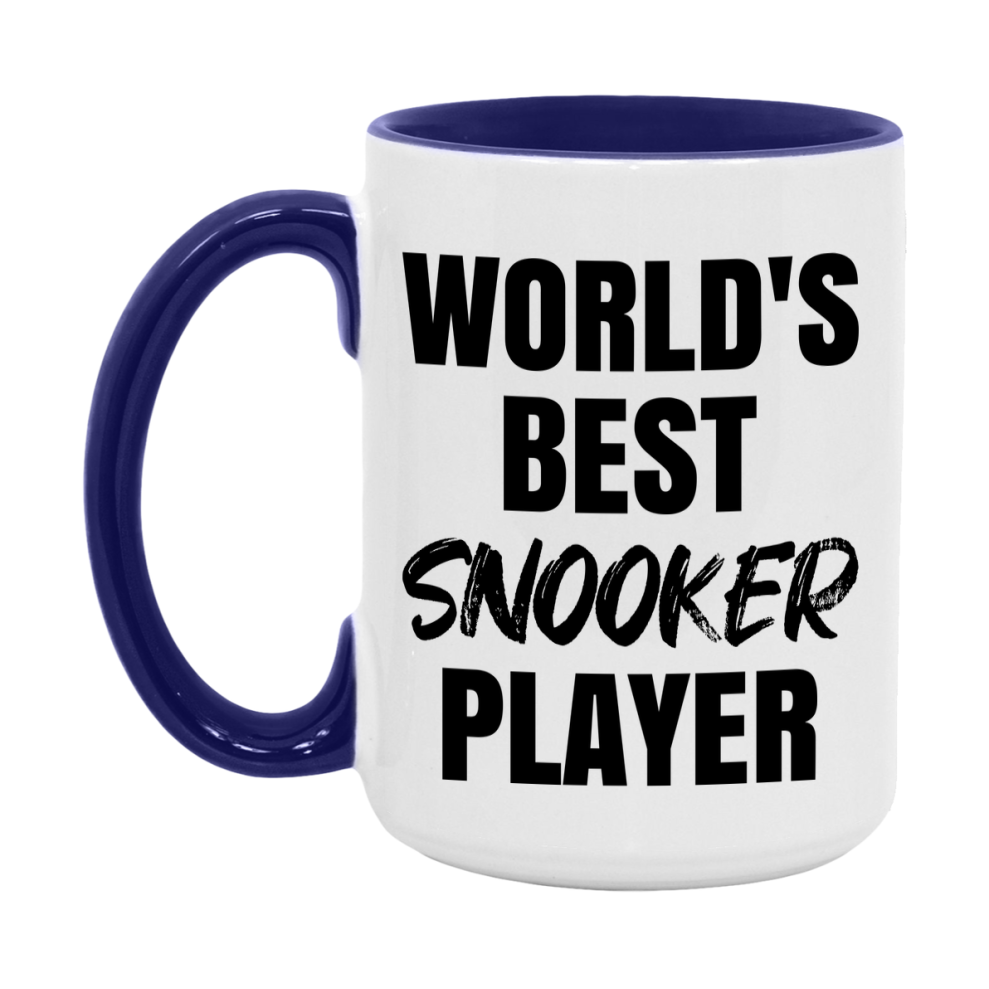 World's Best Snooker Player Mug, Double-Sided 11Oz Or 15Oz Coffee Cup