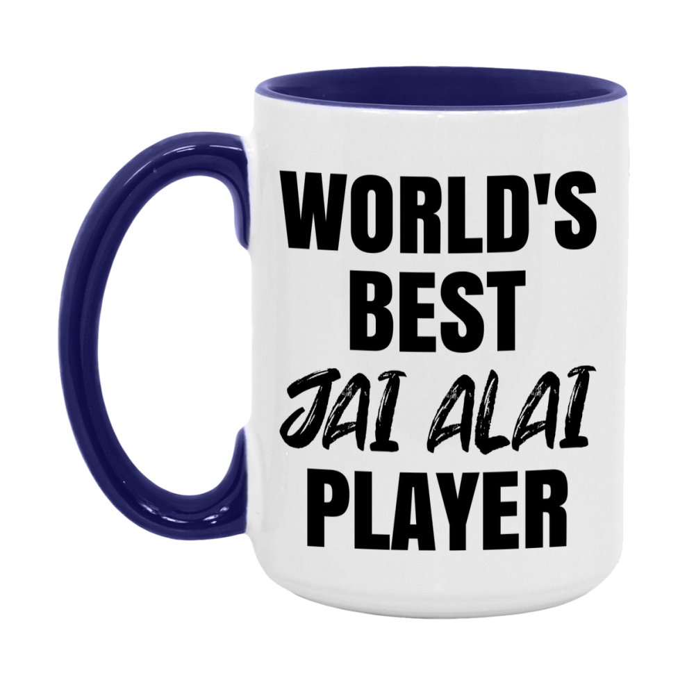 World's Best Jai Alai Player Mug, Double-Sided 11Oz Or 15Oz Coffee Cup