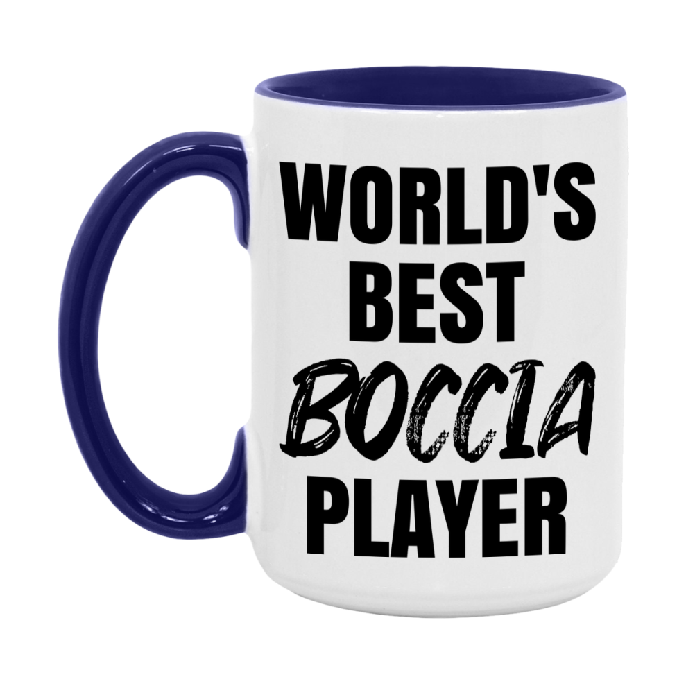 World's Best Boccia Player Mug, Double-Sided 11Oz Or 15Oz Coffee Cup