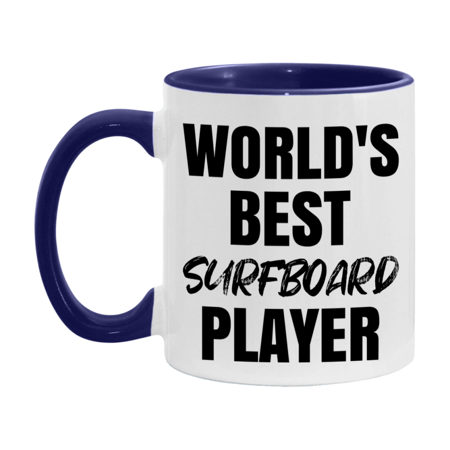 World's Best Surfboard Player Mug, Double-Sided 11Oz Or 15Oz Coffee Cup
