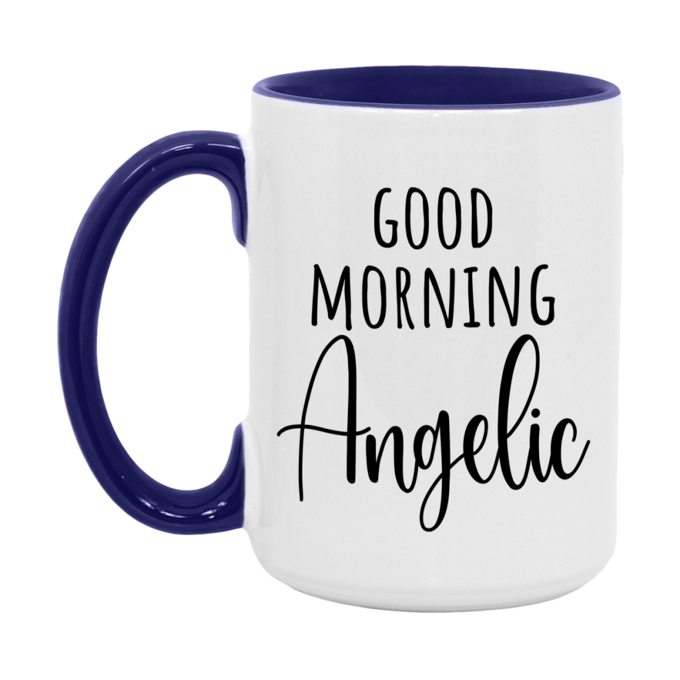 Good Morning Angelic Mug, Valentine's Day Mug For Angelic Lover, 11Oz Or 15Oz Ceramic Coffee Cup