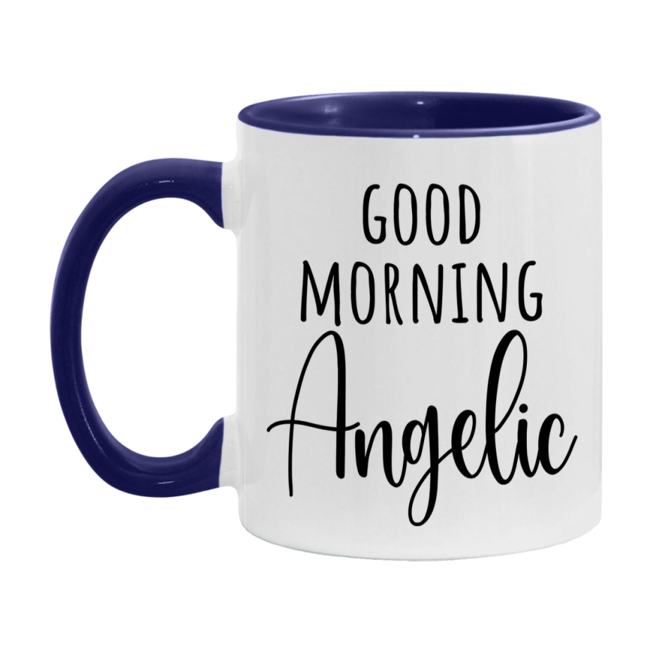 Good Morning Angelic Mug, Valentine's Day Mug For Angelic Lover, 11Oz Or 15Oz Ceramic Coffee Cup