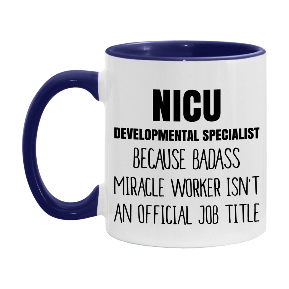 Nicu Developmental Specialist Gifts, 11Oz Or 15Oz Ceramic Coffee Cup, Double-Sided Coffee Mug