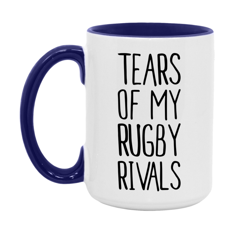 Funny Rugby Mug, Tears Of My Rugby Rivals, 11Oz Or 15Oz Coffee Cup