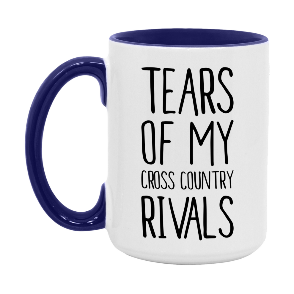 Funny Cross Country Mug, Tears Of My Cross Country Rivals, 11Oz Or 15Oz Coffee Cup