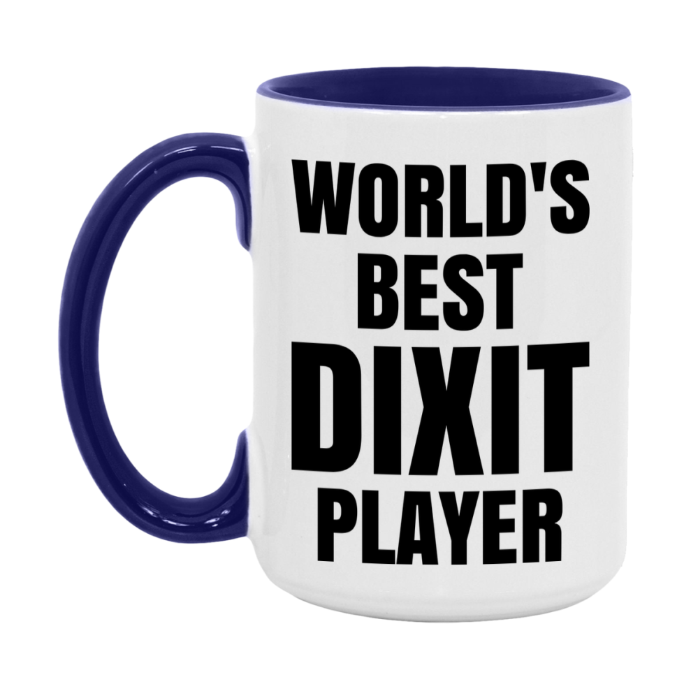 Funny Game Board Mug, World's Okayest Dixit Player, 11Oz Or 15Oz Ceramic Coffee Cup