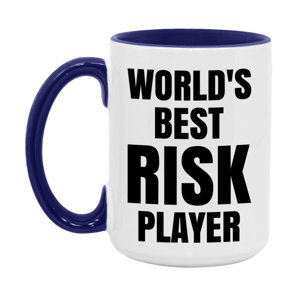 Funny Game Board Mug, World's Okayest Risk Player, 11Oz Or 15Oz Ceramic Coffee Cup