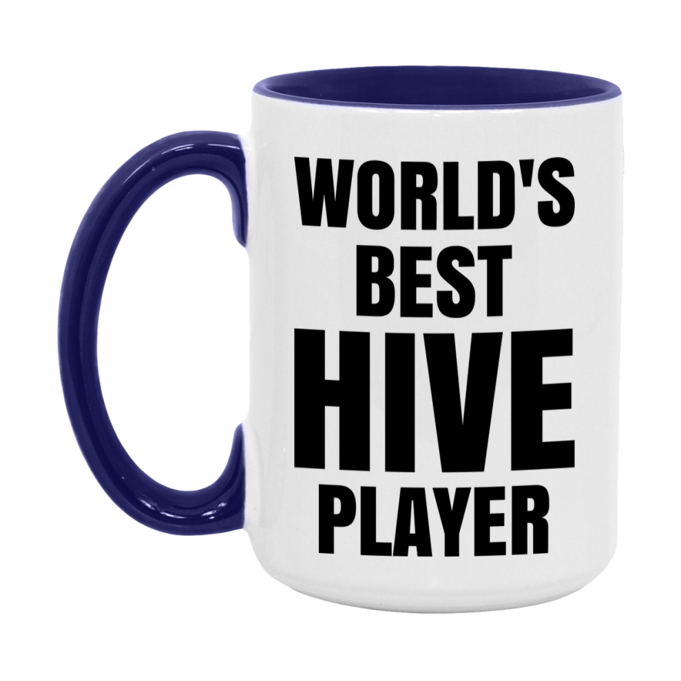 Funny Game Board Mug, World's Okayest Hive Player, 11Oz Or 15Oz Ceramic Coffee Cup