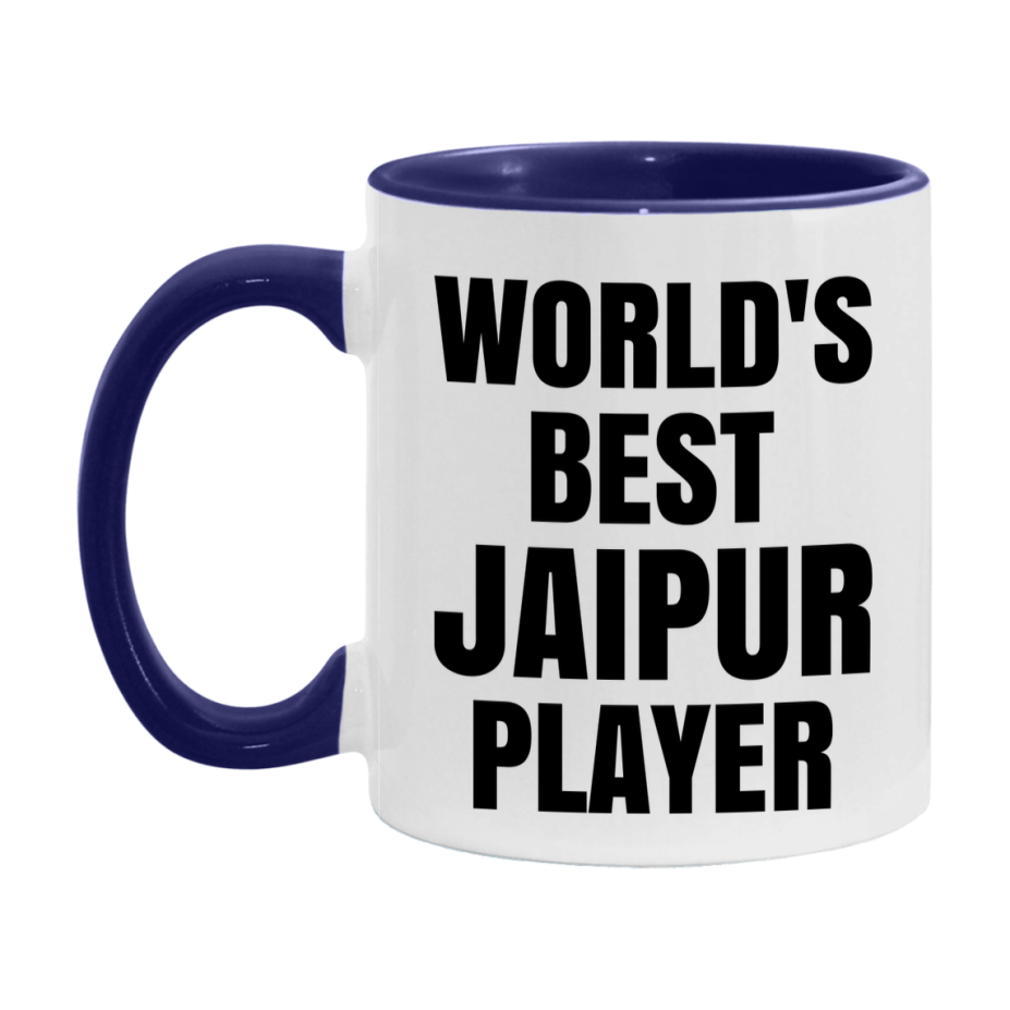 Funny Game Board Mug, World's Okayest Jaipur Player, 11Oz Or 15Oz Ceramic Coffee Cup