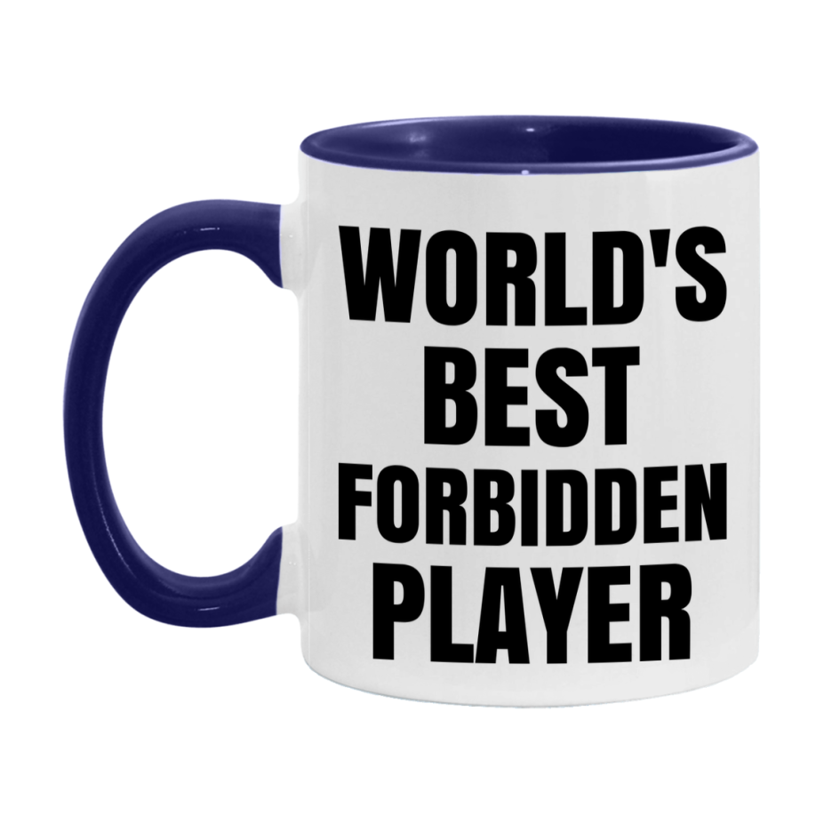 Funny Game Board Mug, World's Okayest Forbidden Player, 11Oz Or 15Oz Ceramic Coffee Cup