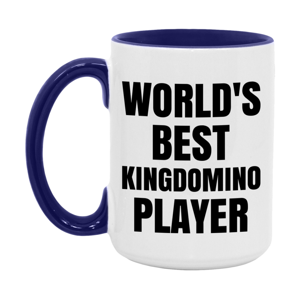 Funny Game Board Mug, World's Okayest Kingdomino Player, 11Oz Or 15Oz Ceramic Coffee Cup