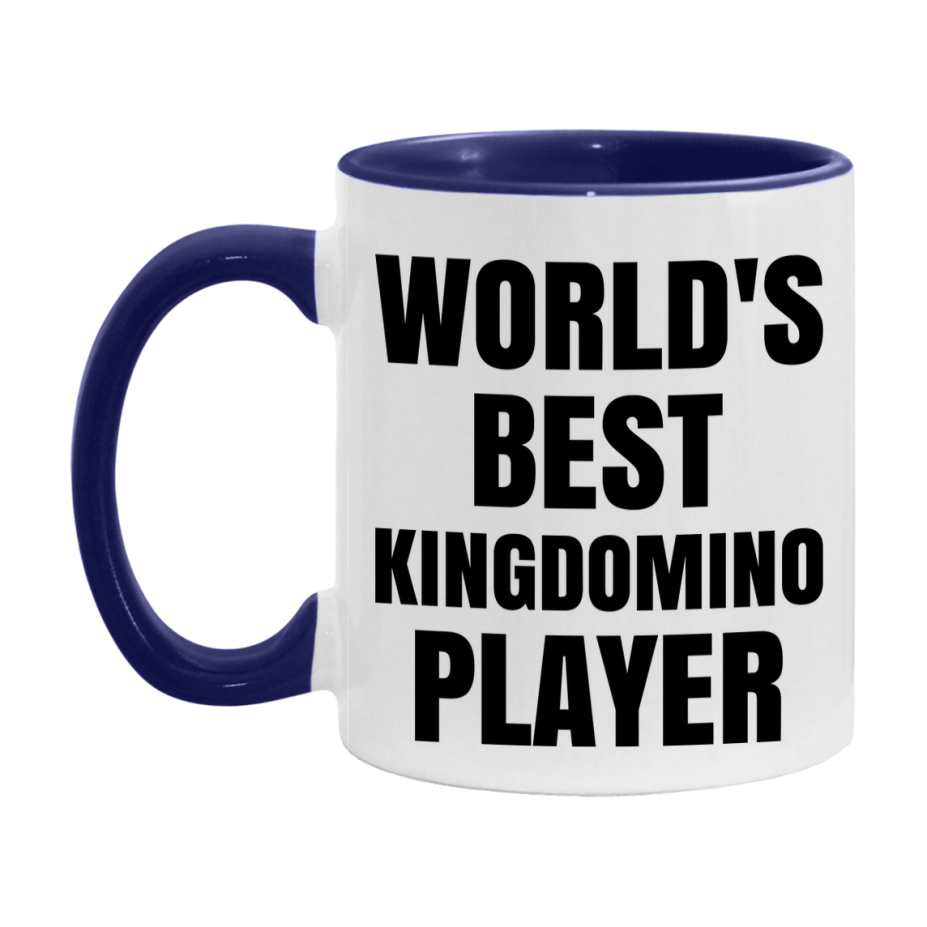 Funny Game Board Mug, World's Okayest Kingdomino Player, 11Oz Or 15Oz Ceramic Coffee Cup