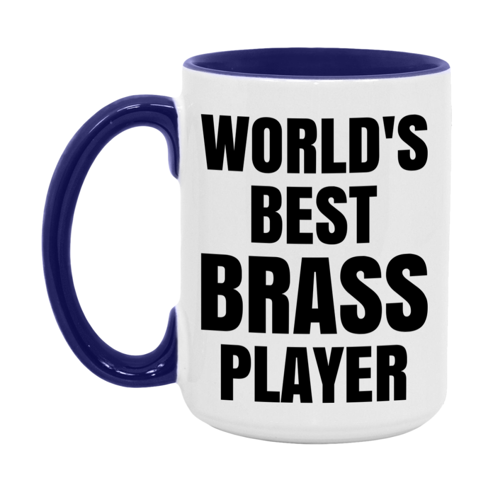 Funny Game Board Mug, World's Okayest Brass Player, 11Oz Or 15Oz Ceramic Coffee Cup