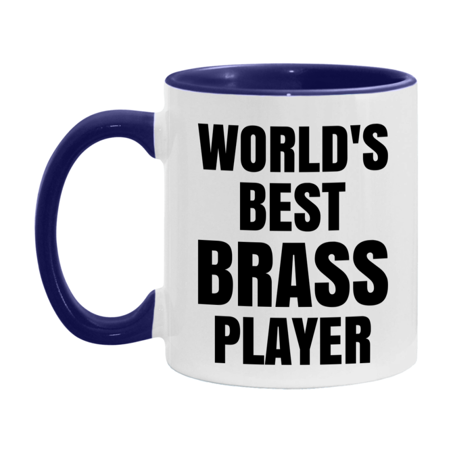 Funny Game Board Mug, World's Okayest Brass Player, 11Oz Or 15Oz Ceramic Coffee Cup