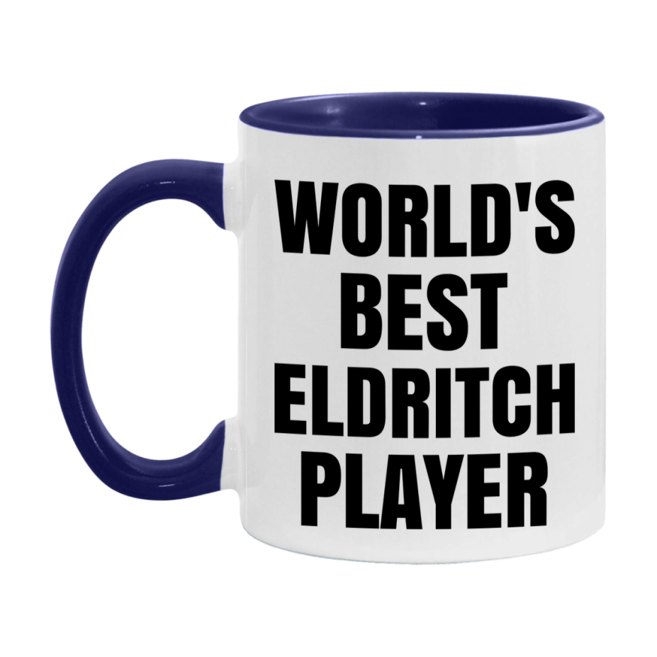 Funny Game Board Mug, World's Okayest Eldritch Player, 11Oz Or 15Oz Ceramic Coffee Cup
