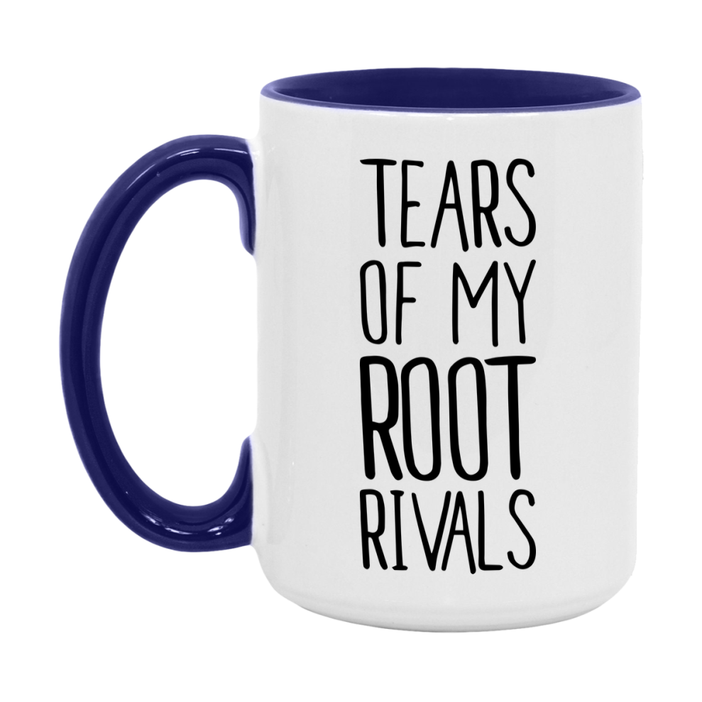 Funny Root Gameboard Mug – Tears Of My Root Rivals, 11Oz Or 15Oz White Ceramic Coffee Cup Gift