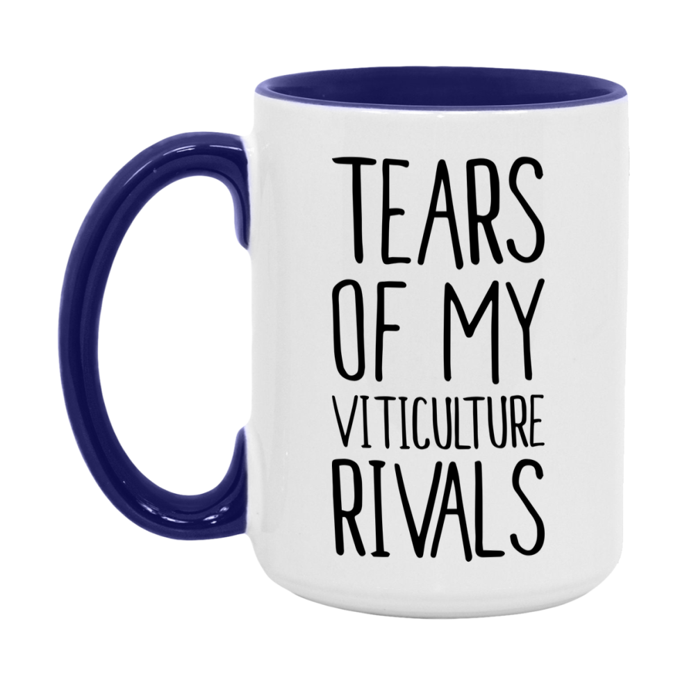 Funny Viticulture Gameboard Mug – Tears Of My Viticulture Rivals, 11Oz Or 15Oz White Ceramic Coffee Cup Gift