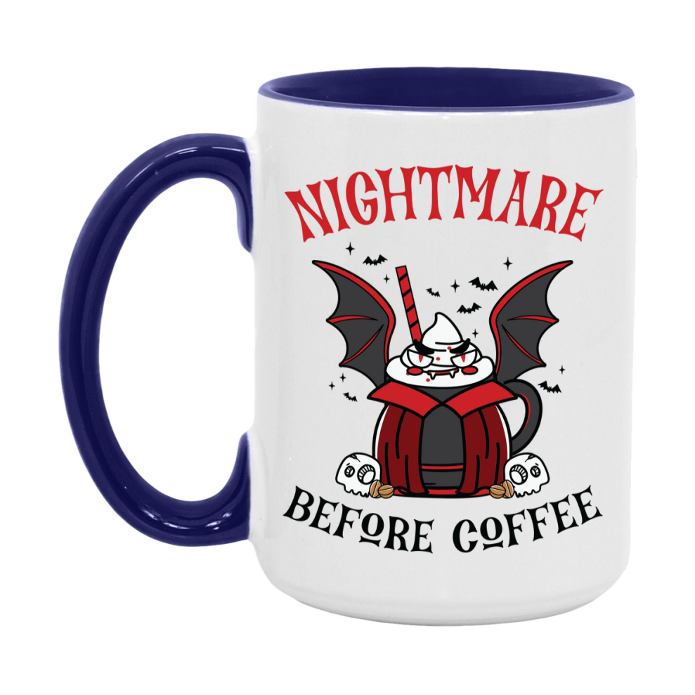 Funny Halloween Coffee Mug, White Ceramic Halloween Coffee Cup 11Oz Or 15Oz