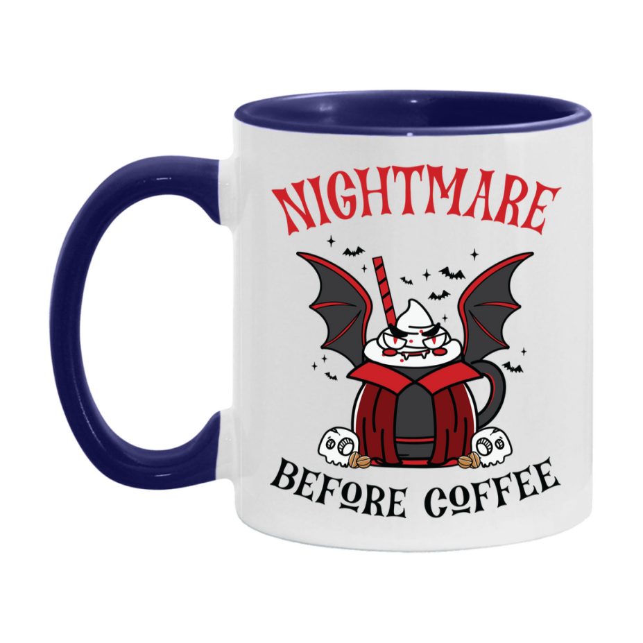 Funny Halloween Coffee Mug, White Ceramic Halloween Coffee Cup 11Oz Or 15Oz