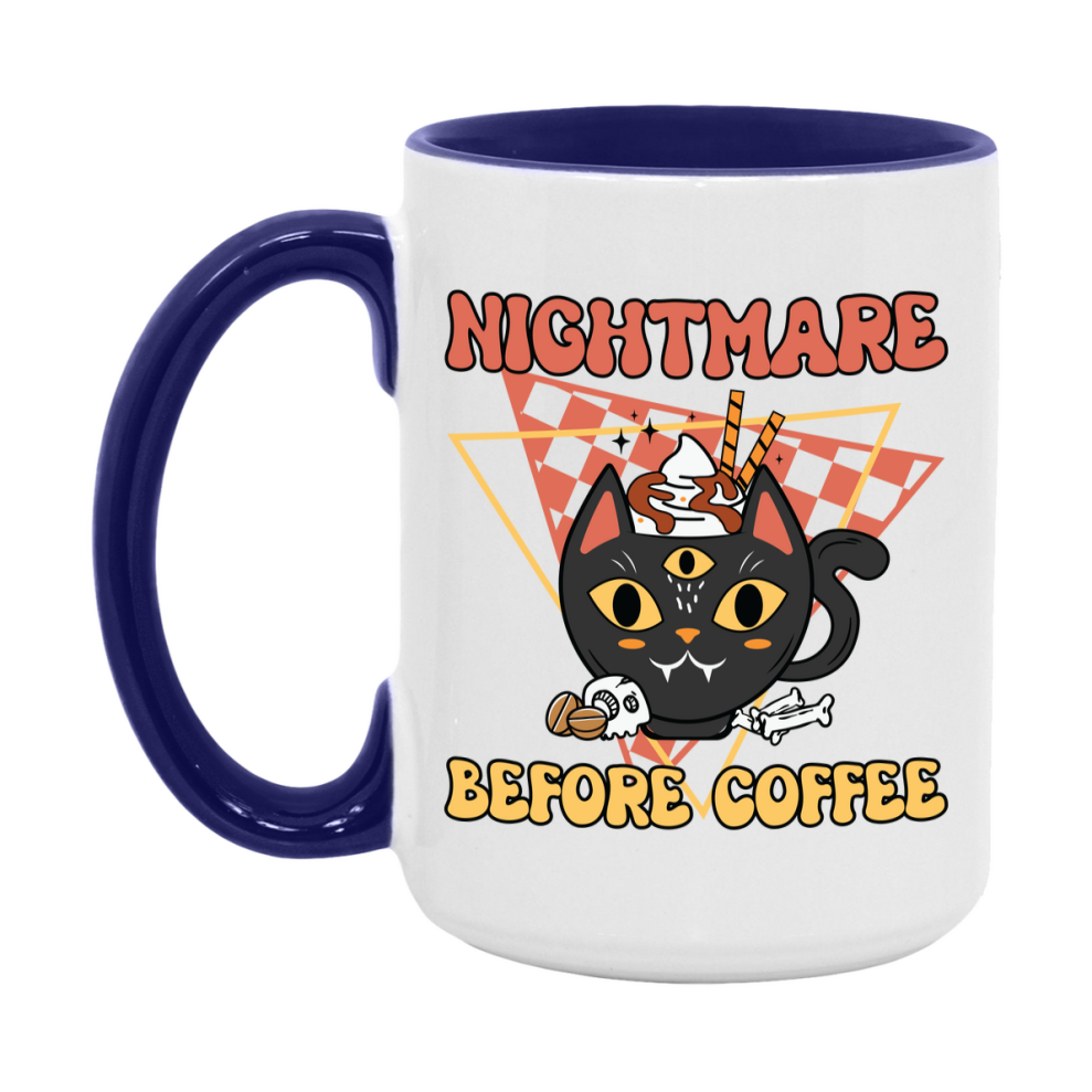Funny Halloween Coffee Mug, White Ceramic Halloween Coffee Cup 11Oz Or 15Oz