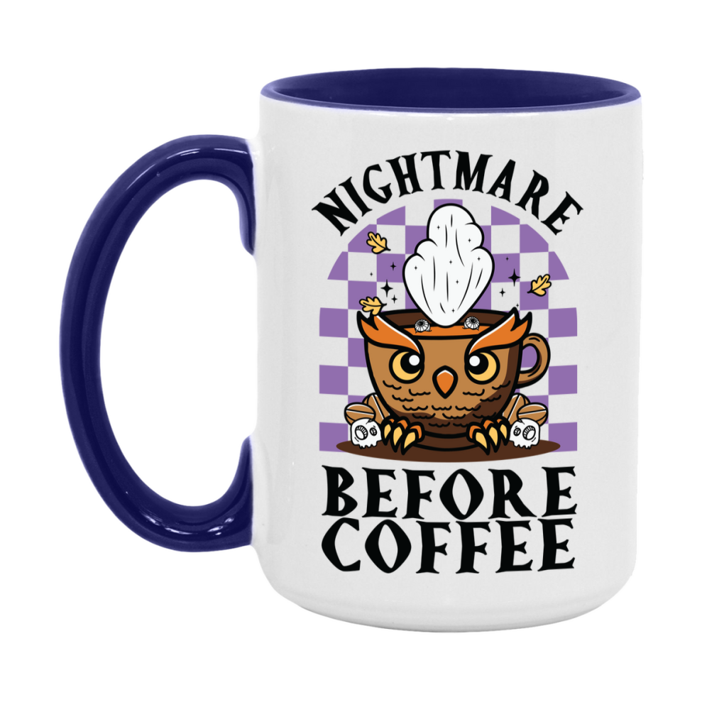 Funny Halloween Coffee Mug, White Ceramic Halloween Coffee Cup 11Oz Or 15Oz