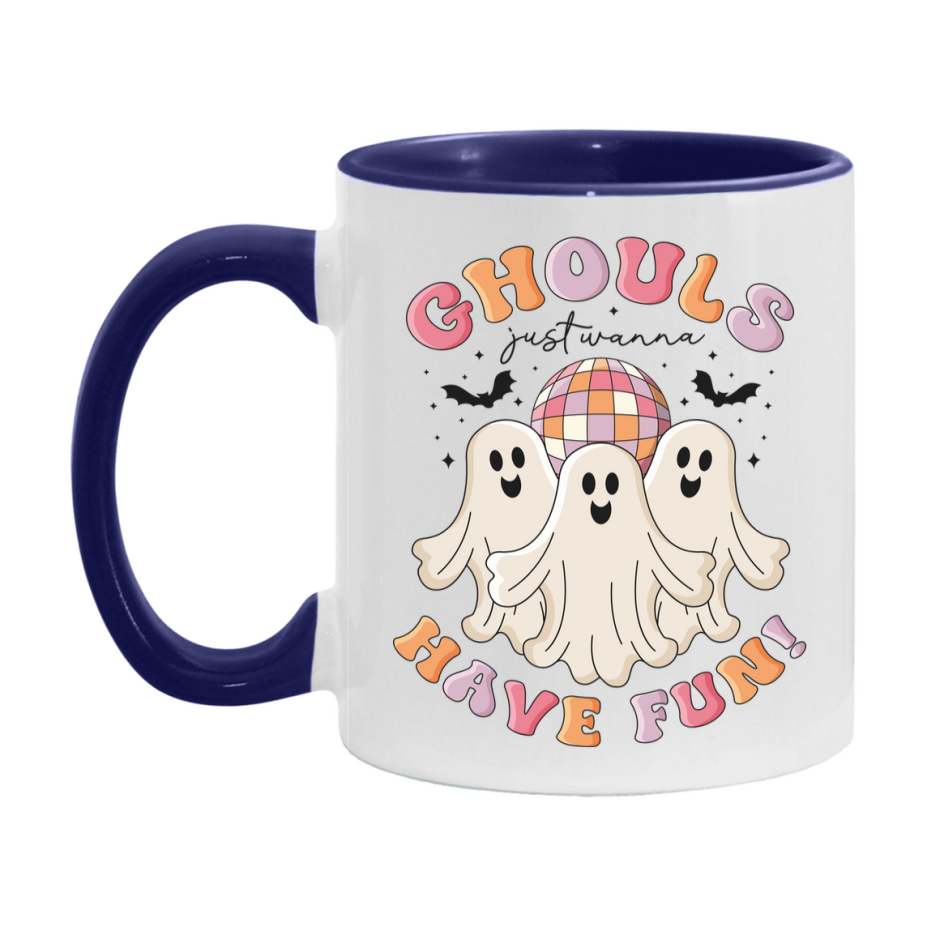 Funny Halloween Coffee Mug, White Ceramic Halloween Coffee Cup 11Oz Or 15Oz