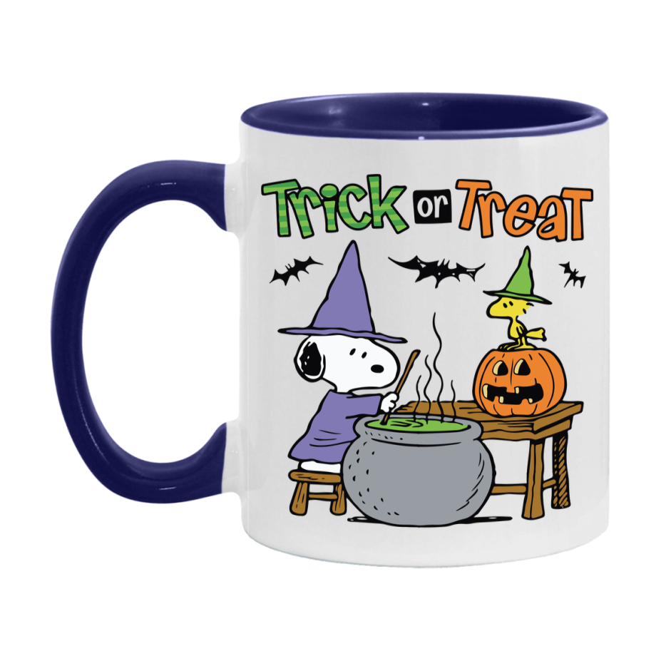 Peanuts Snoopy Halloween Mug, Snoopy Coffee Cup, Cute Halloween Coffee Mug, 11Oz Or 15Oz Ceramic
