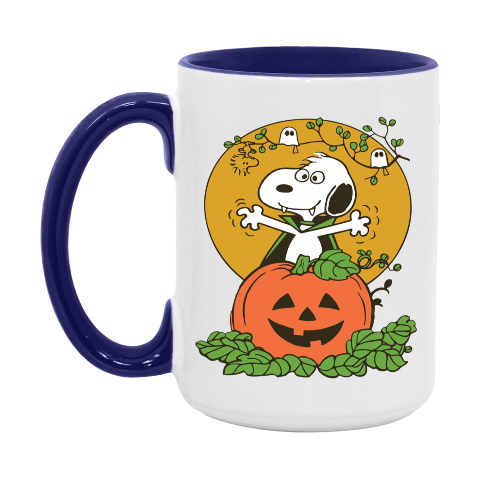 Peanuts Snoopy Halloween Mug, Snoopy Coffee Cup, Cute Halloween Coffee Mug, 11Oz Or 15Oz Ceramic