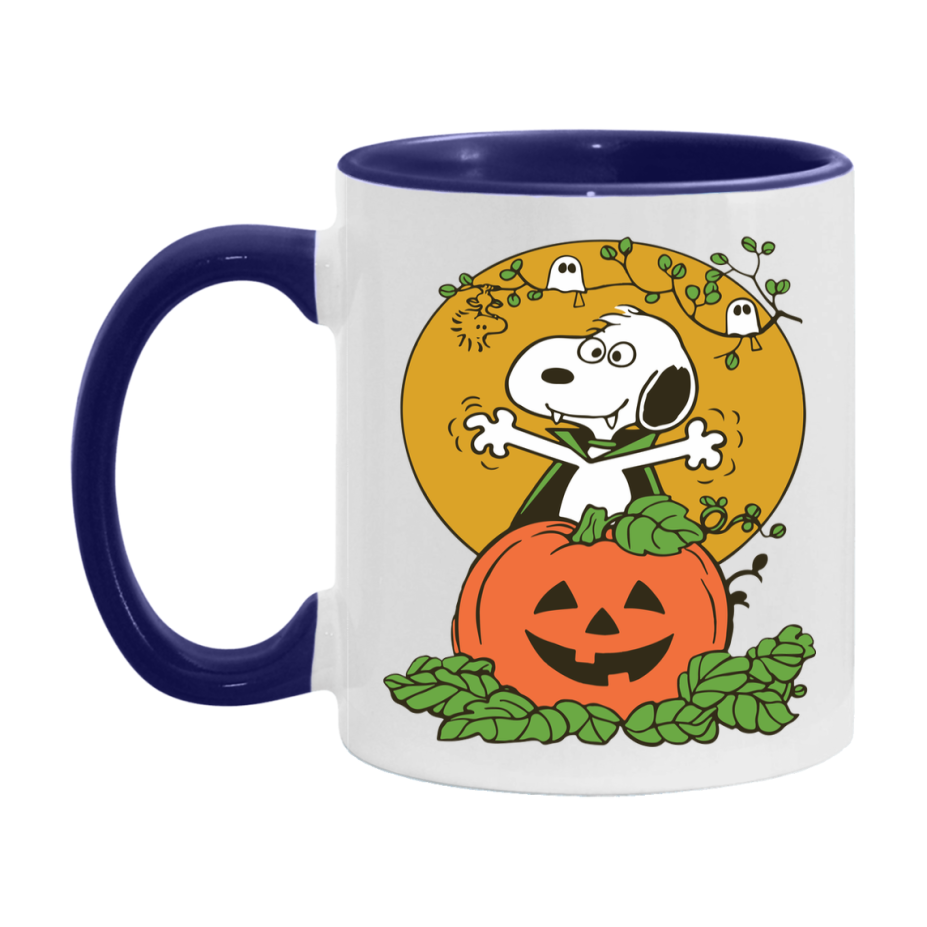 Peanuts Snoopy Halloween Mug, Snoopy Coffee Cup, Cute Halloween Coffee Mug, 11Oz Or 15Oz Ceramic