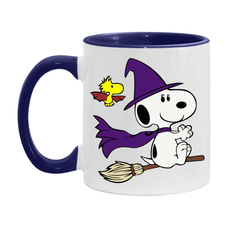 Peanuts Snoopy Halloween Mug, Snoopy Coffee Cup, Cute Halloween Coffee Mug, 11Oz Or 15Oz Ceramic