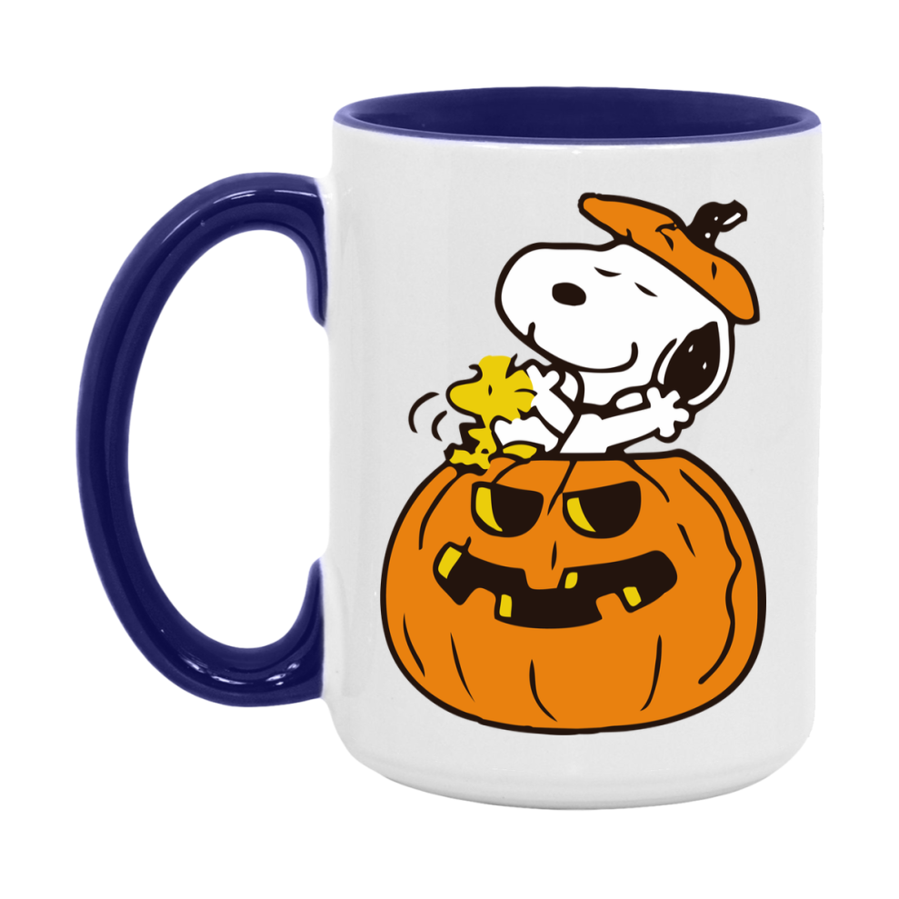 Peanuts Snoopy Halloween Mug, Snoopy Coffee Cup, Cute Halloween Coffee Mug, 11Oz Or 15Oz Ceramic