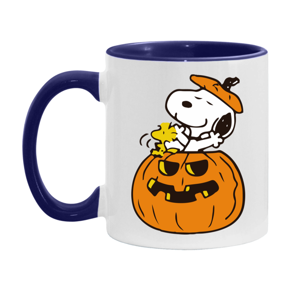 Peanuts Snoopy Halloween Mug, Snoopy Coffee Cup, Cute Halloween Coffee Mug, 11Oz Or 15Oz Ceramic