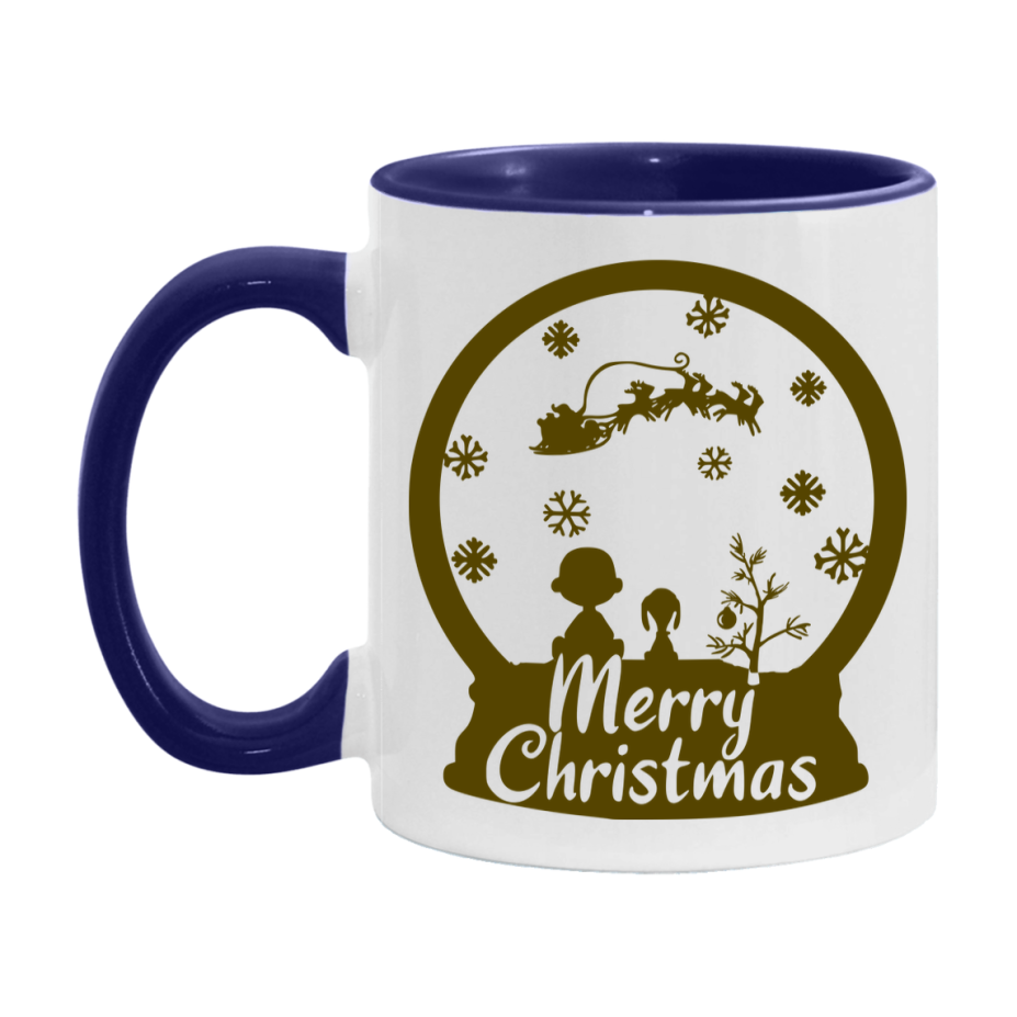 Peanuts Gang Christmas Mug, Snoopy Charlie Brown Holiday Coffee Cup, Ceramic Christmas Mug 11Oz Or 15Oz