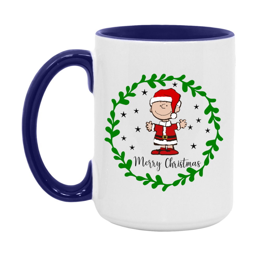Peanuts Gang Christmas Mug, Snoopy Charlie Brown Holiday Coffee Cup, Ceramic Christmas Mug 11Oz Or 15Oz