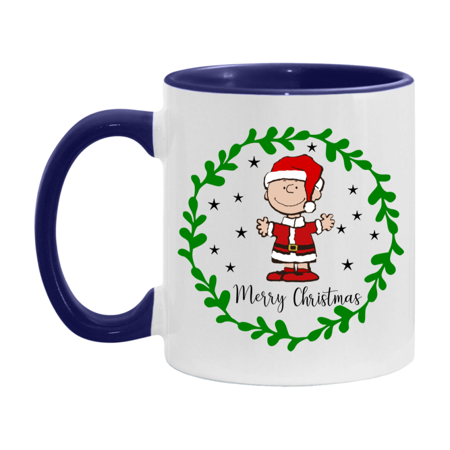 Peanuts Gang Christmas Mug, Snoopy Charlie Brown Holiday Coffee Cup, Ceramic Christmas Mug 11Oz Or 15Oz