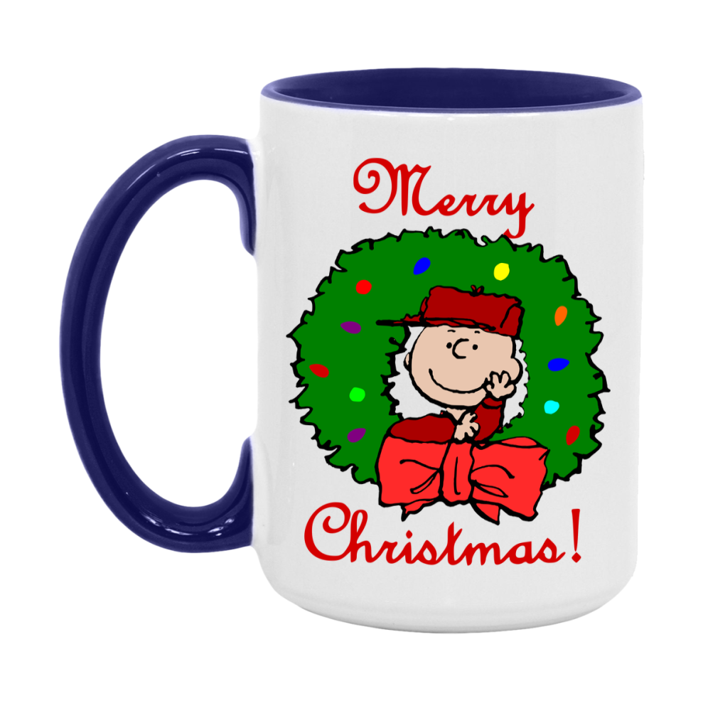 Peanuts Gang Christmas Mug, Snoopy Charlie Brown Holiday Coffee Cup, Ceramic Christmas Mug 11Oz Or 15Oz