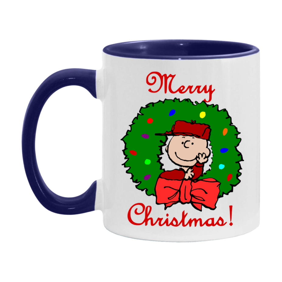 Peanuts Gang Christmas Mug, Snoopy Charlie Brown Holiday Coffee Cup, Ceramic Christmas Mug 11Oz Or 15Oz