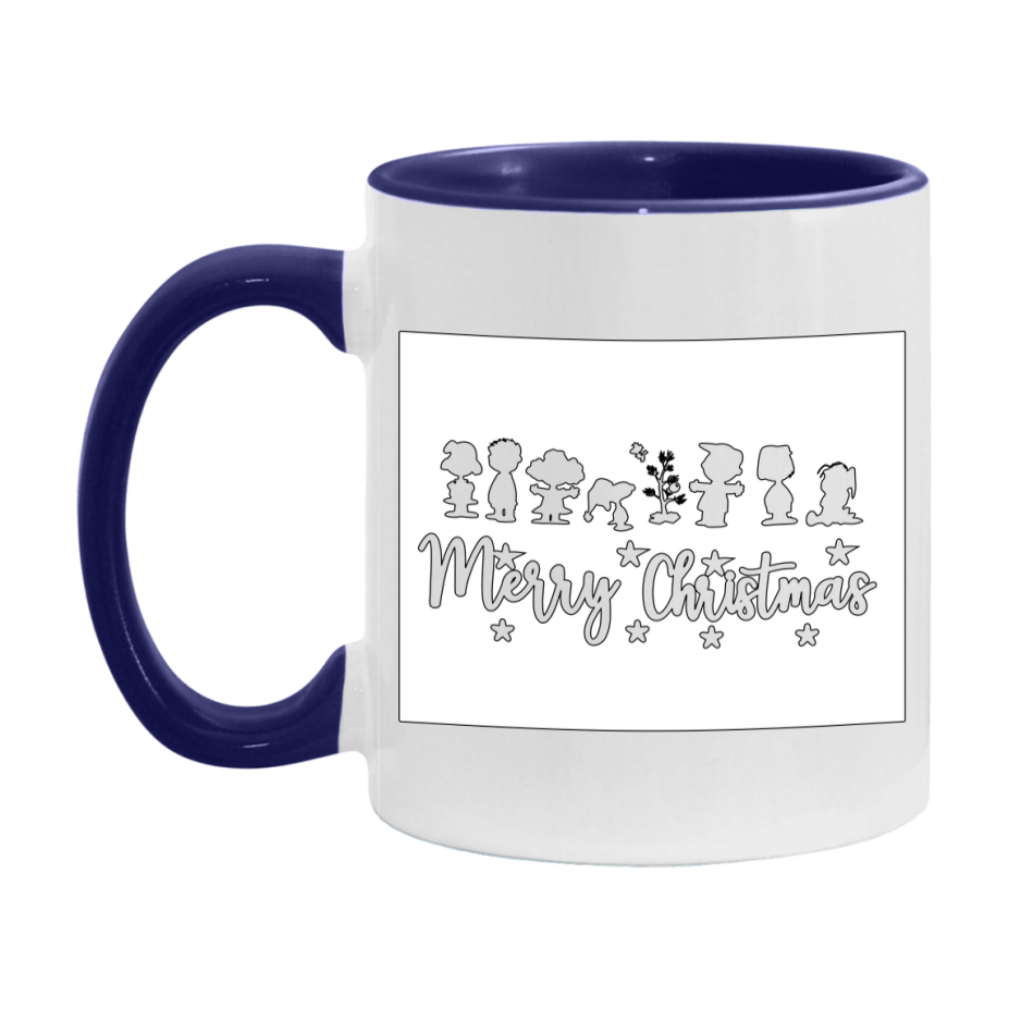 Peanuts Gang Christmas Mug, Snoopy Charlie Brown Holiday Coffee Cup, Ceramic Christmas Mug 11Oz Or 15Oz